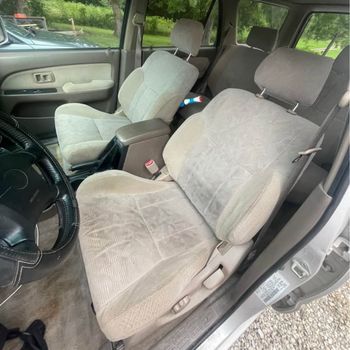 The seats were in pretty good condition, although they also needed a deep cleaning.