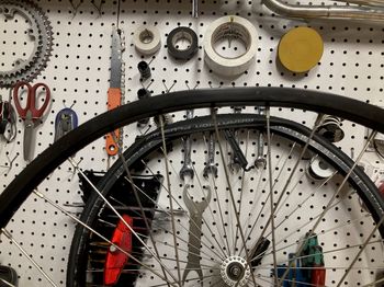 The front wheel had a big flat problem.