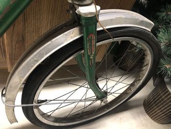 It's the same story at the forks: cosmetically a mess but all more or less solid. Even the fender looks salvageable.