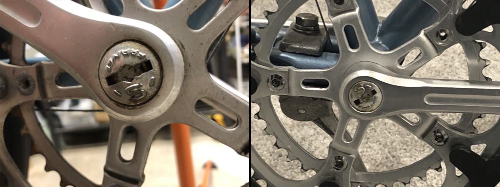 Stronglight cranks, before and after