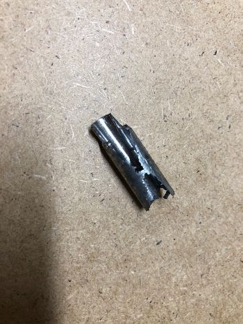 Eventually I had to resort to drilling it out. Which was as terrible as you might imagine.