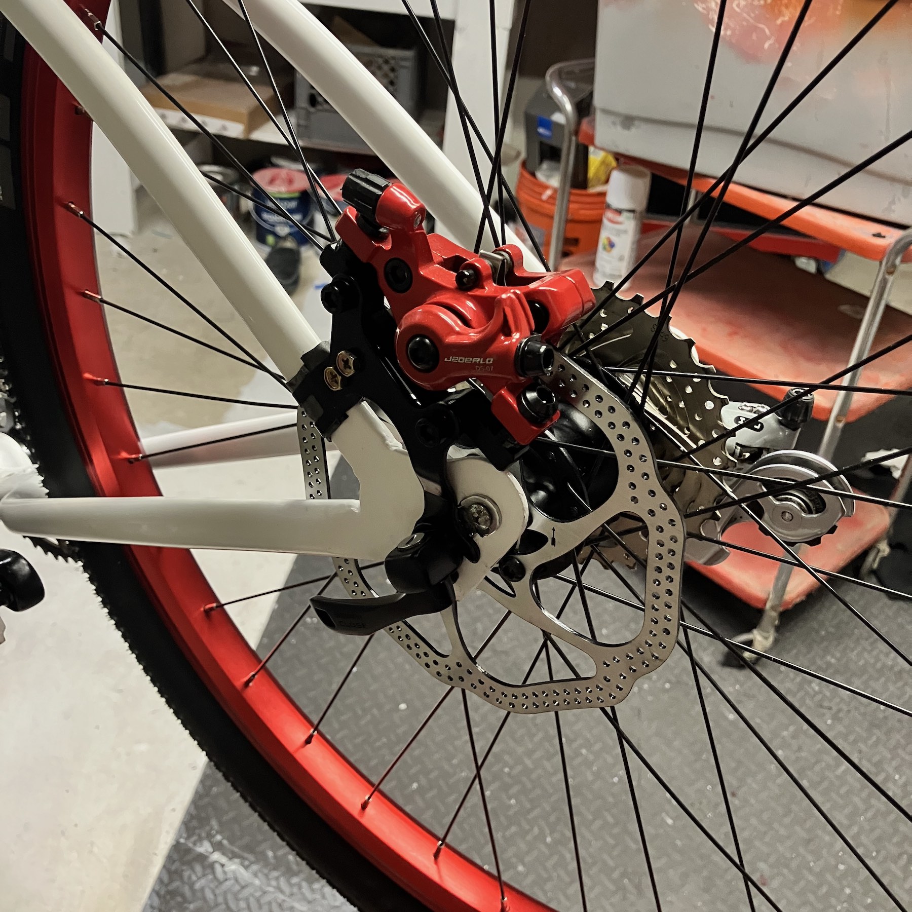 The brake side also has a lot more going on than Monark ever intended.