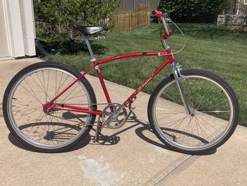 It just looks cool, in all of its late 70s/early 80s cruiser glory.