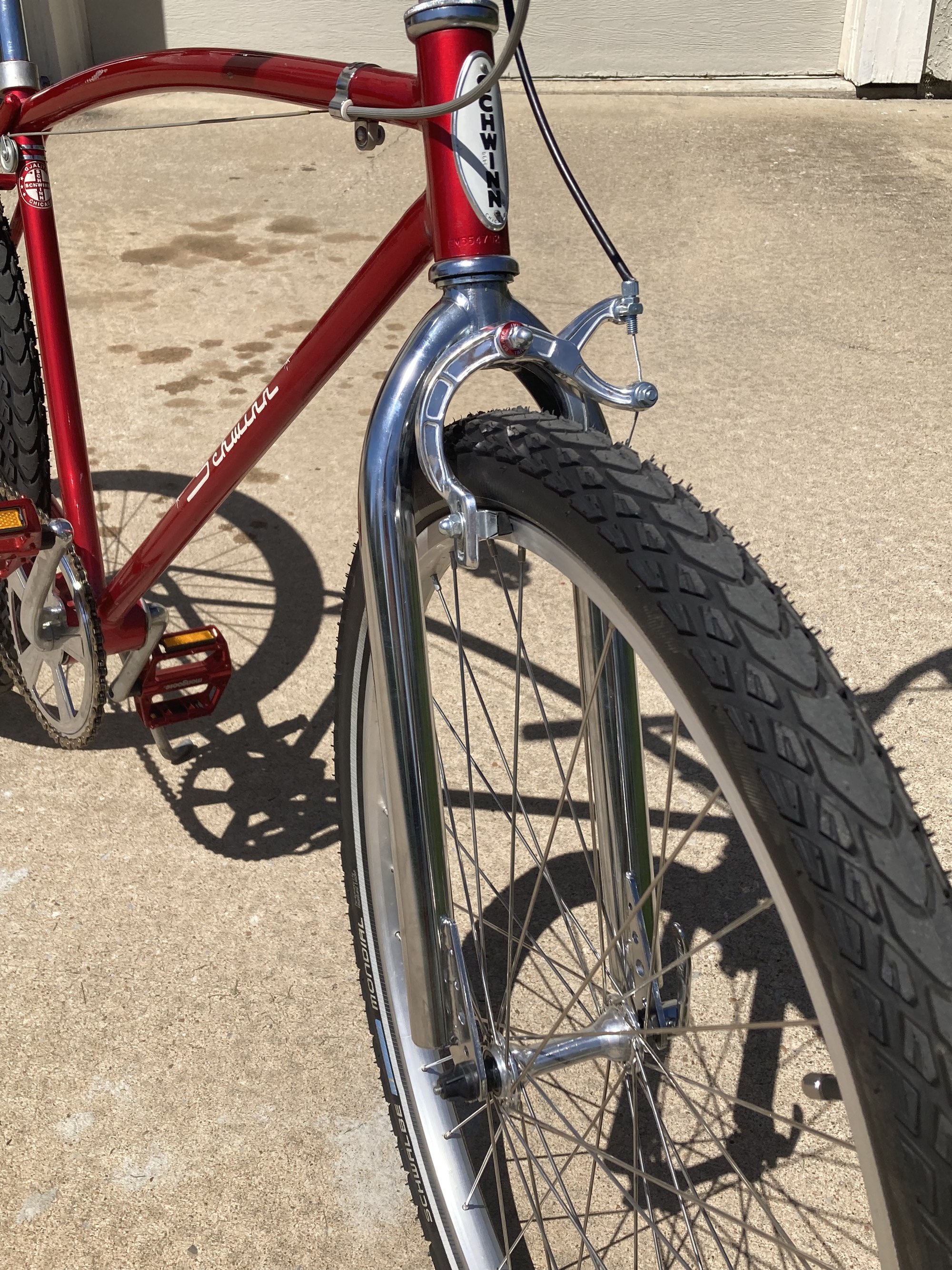 80's style tubular fork and reproduction Dia-Compe MX brakes