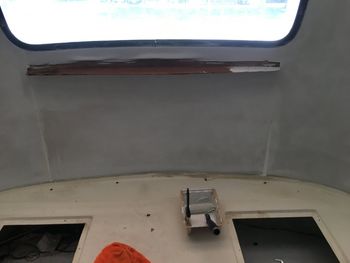 By the time this photo was taken I was deep into bleaching the whole interior and hitting it with TSP and then Killz primer .