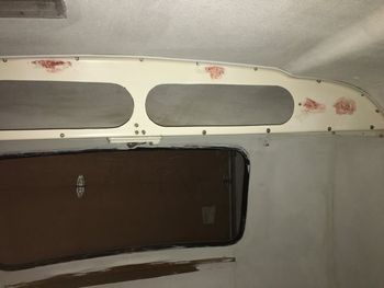 The fixtures and shelving, like the body, are all fiberglass. I filled a lot of holes in them. Then I filled a lot more.