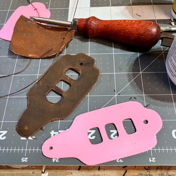 The template, in PLA.